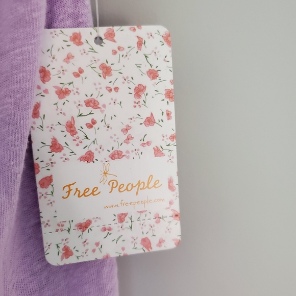 Free People Keep it Casual Tee in Lilac Fields - Picture 8 of 14